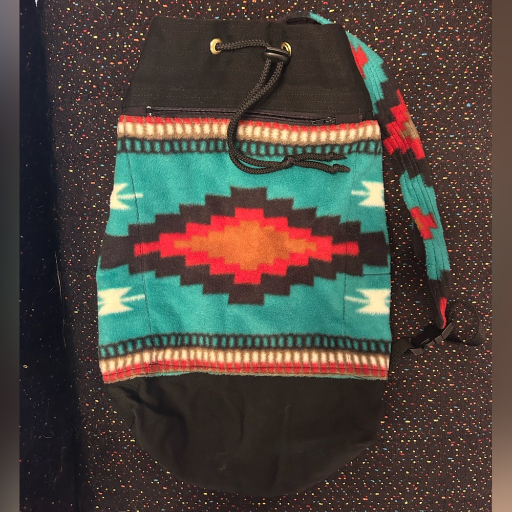 Southwest/ Native American Handmade Bucket Bag